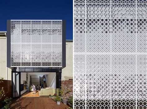 Design Detail: A Lace-Like Screen Provides Privacy And A Decorative Element For This House ...