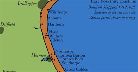 Map Of East Coast Yorkshire | Island Maps