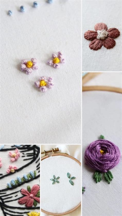 5 Easy Embroidery Flowers You Can Learn Today