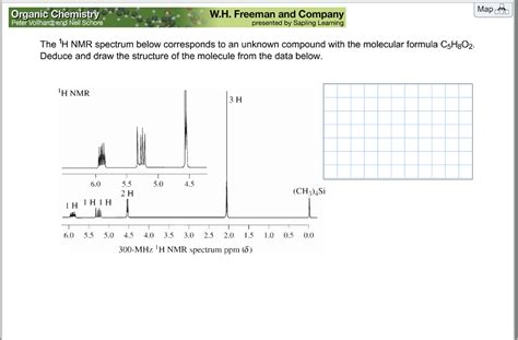 Solved: The^1H NMR Spectrum Below Corresponds To An Unknow... | Chegg.com