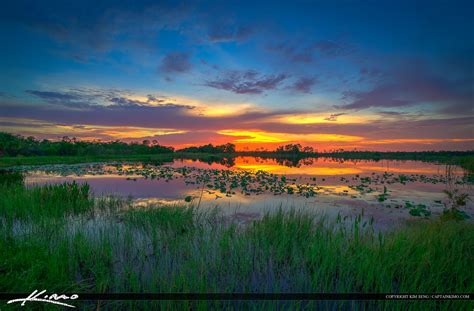 Sunset at Lake Martin County Florida Stuart