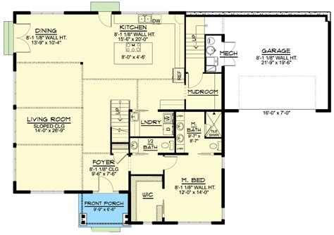 2200 Square Foot 3-Bed Modern Home Plan with 2-Car Garage - 135204GRA ...