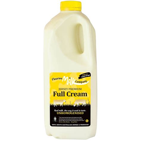 Fleurieu Jersey Premium Full Cream Milk Unhomogenised 2l | Woolworths