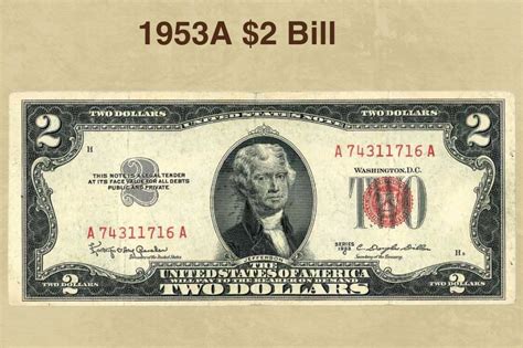 1953 $2 Bill Value (Red Seal, A, B, C Star Series Worth ...