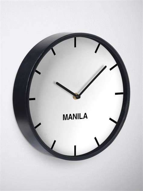 "Manila Time Zone Newsroom Wall Clock" Clock for Sale by bluehugo | Redbubble