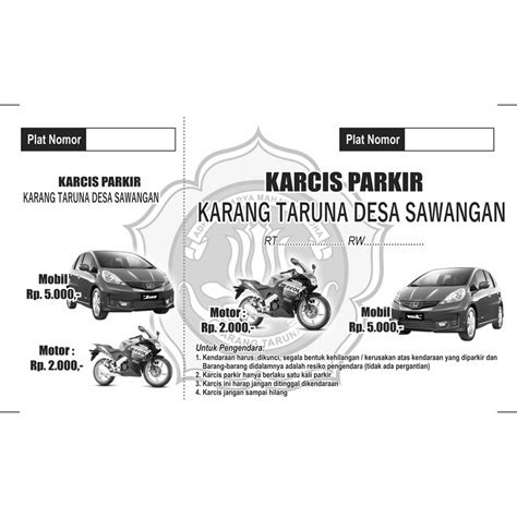 Desain Karcis Parkir - 55+ Koleksi Gambar