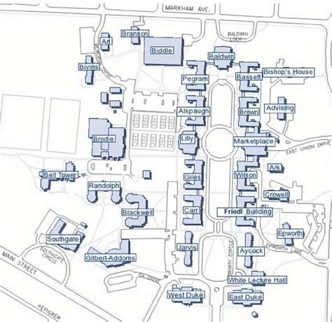 Duke Campus Map