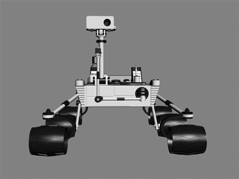 curiosity rover 3d model