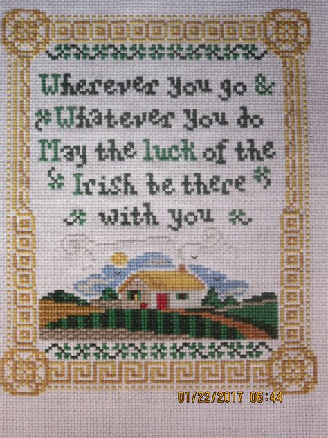 Irish Blessing Counted Cross Stitch - Etsy