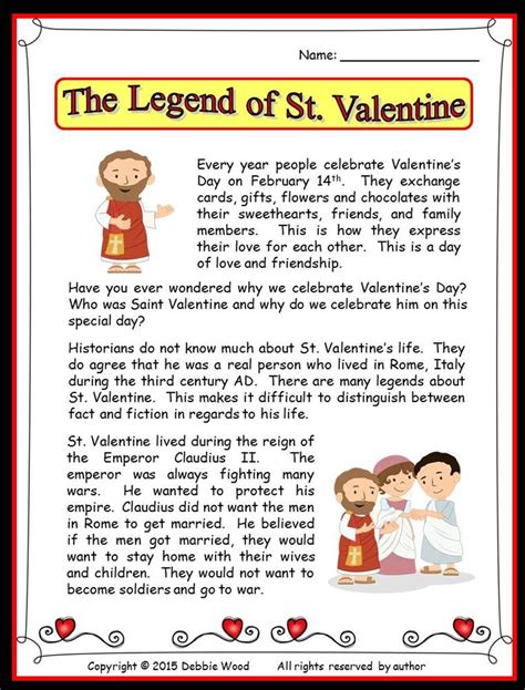 Valentine's Day Short Stories For Elementary Students - Long Side Story