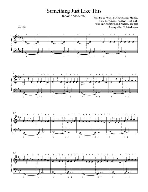 Something Just Like This by The Chainsmokers & Coldplay Sheet Music & Lesson | Rookie Level