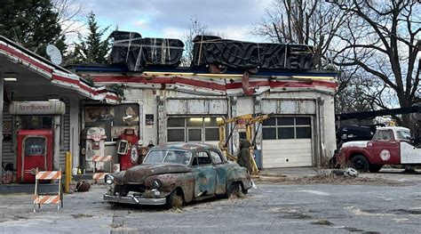 New Fallout TV series set photos show iconic Red Rocket gas station | PC Gamer