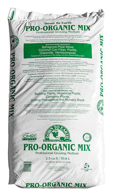 Down To Earth Pro-Organic Mix