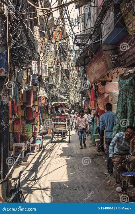 Old Delhi city in India editorial photography. Image of mosque - 124896137