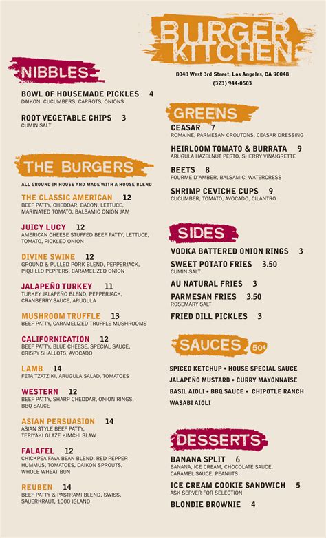 Usen Gandara Art/Design: Burger Kitchen Menu, logo and burger tags ...