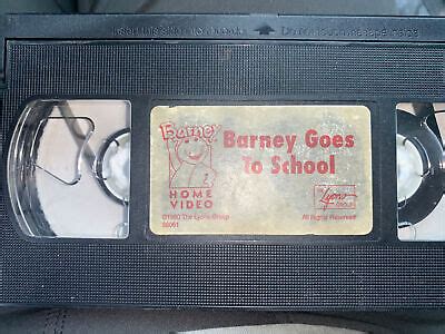 BARNEY - BARNEY Goes to School (VHS, 1990) $12.21 - PicClick CA