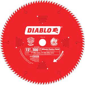 FREE SHIPPING — Diablo Ultra Fine Circular Saw Blade — 12in., 100 Tooth, For Wood and Wood ...