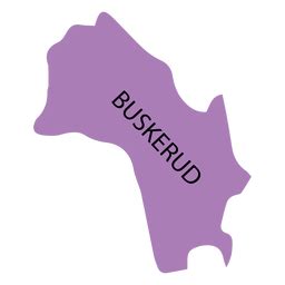 Buskerud County Map PNG & SVG Design For T-Shirts