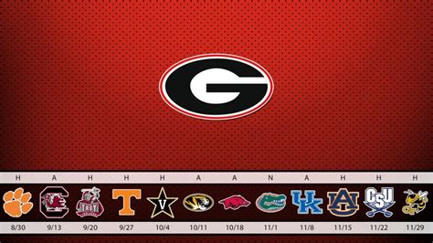 🔥 Download Georgia Bulldogs Schedule Wallpaper by @aholden | Georgia Football Wallpapers for ...