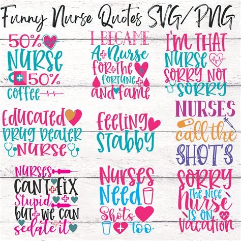 Funny Nurse Quotes Svg. Funny Nurse Shirts SVG. Nurse Quotes - Etsy