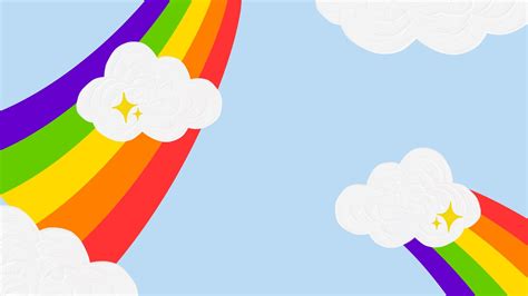 Cloud And Rainbow Background in Illustrator, SVG, JPG, PNG, EPS ...