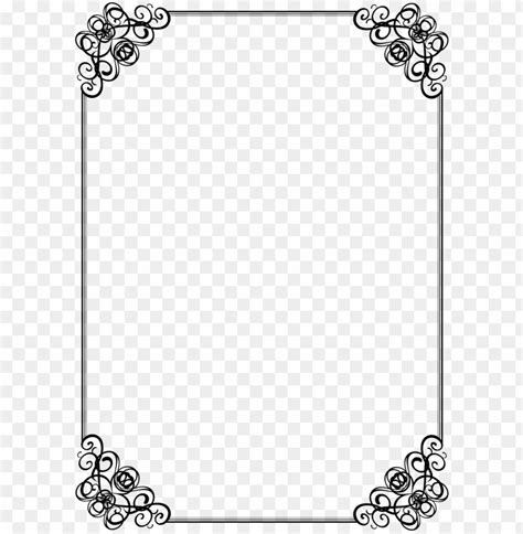 Download kerawang warisan - border design black and white simple png - Free PNG Images | TOPpng