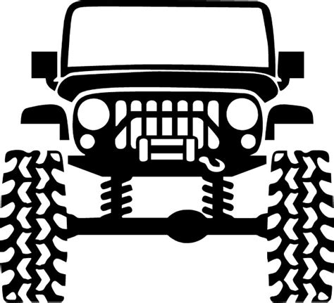 Printable Jeep Stencil