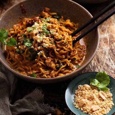 12 Minute Thai Chicken Peanut Noodles (mince) | RecipeTin Eats