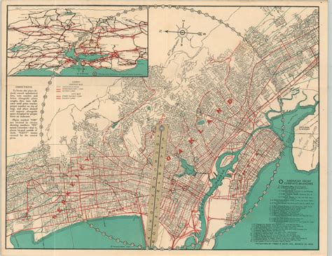 E-Z Guide Map of Oakland and Vicinity | Curtis Wright Maps