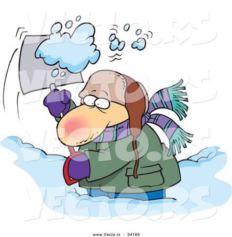 free clipart cartoon image of man shoveling snow 20 free Cliparts | Download images on ...