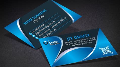 Professional Business Card Design New in Coreldraw Tutorial | Creative visiting card design ...