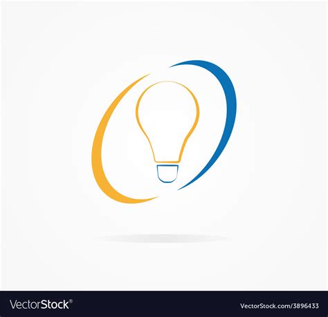 Light lamp logo Royalty Free Vector Image - VectorStock