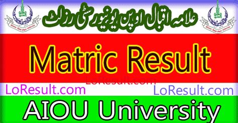 AIOU 9th Class Result 2024 Check by Roll Number