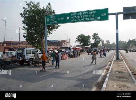 Indian-Pakistani border crossing Wagah, Attari Border, Punjab, India on July 19, 2012. The Wagah ...