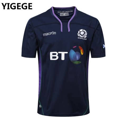 YIGEGE 2019 Scotland home Rugby Jerseys SCOTLAND RUGBY jersey M18 HOME ...