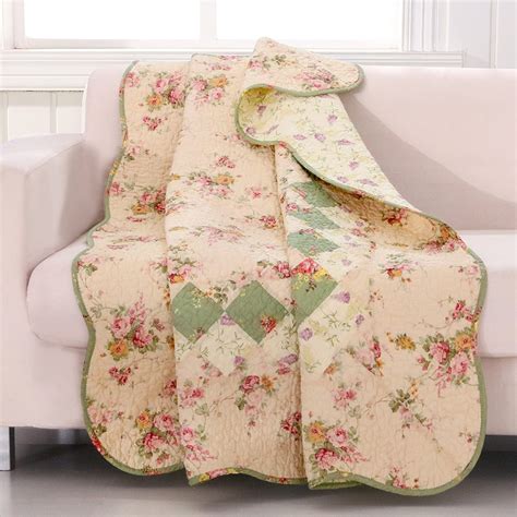 Greenland Home Bliss Ivory Quilted Patchwork Throw - Walmart.com - Walmart.com