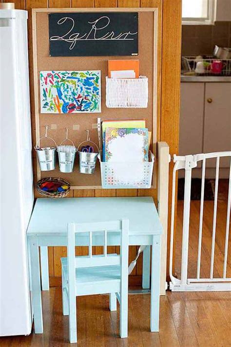 24 Adorable and Practica Homework Station Ideas That Your Kids Will Love - Architecture & Design