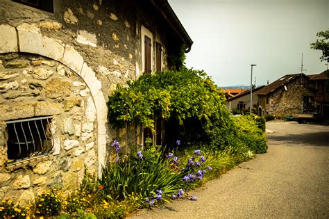 Wallpaper : outdoors, photography, building, house, village, flowers, greenery, nature, stone ...