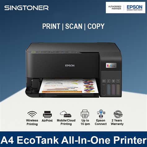 [Local Warranty] Epson EcoTank L3550 All-in-One Colour Ink Tank Inkjet Printer Color Printer ...