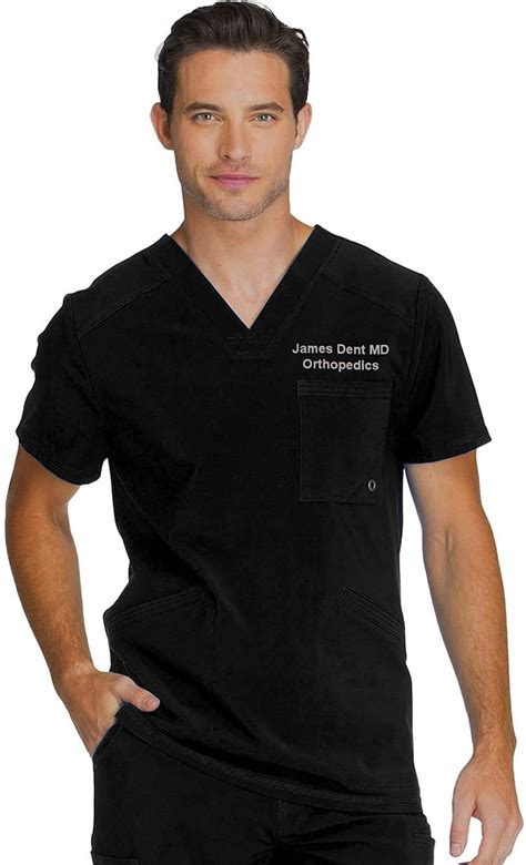 Embroidered scrubs Top Nurse Doctor Hospital | Etsy