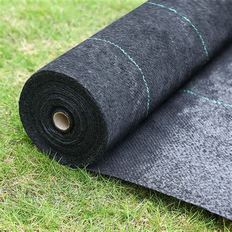 Weed Barrier Landscape Fabric, Weed Block Gardening Mat, Easy Installation & Superior Weed ...