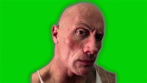 the rock eyebrow raise green screen in 8K Acordes - Chordify