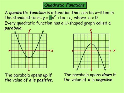 PPT - 9-1 Graphing Quadratic Functions PowerPoint Presentation, free ...