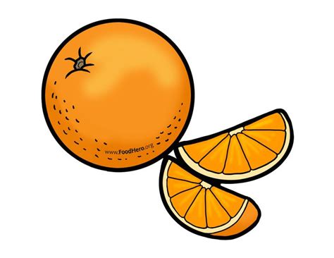 Orange: Cam | Cute food drawings, Easy fruit drawing, Fruits drawing