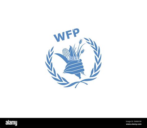 World Food Programme, rotated logo, white background Stock Photo - Alamy