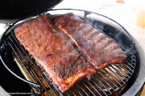 Hot and Fast Smoked Pork Ribs - Seared and Smoked