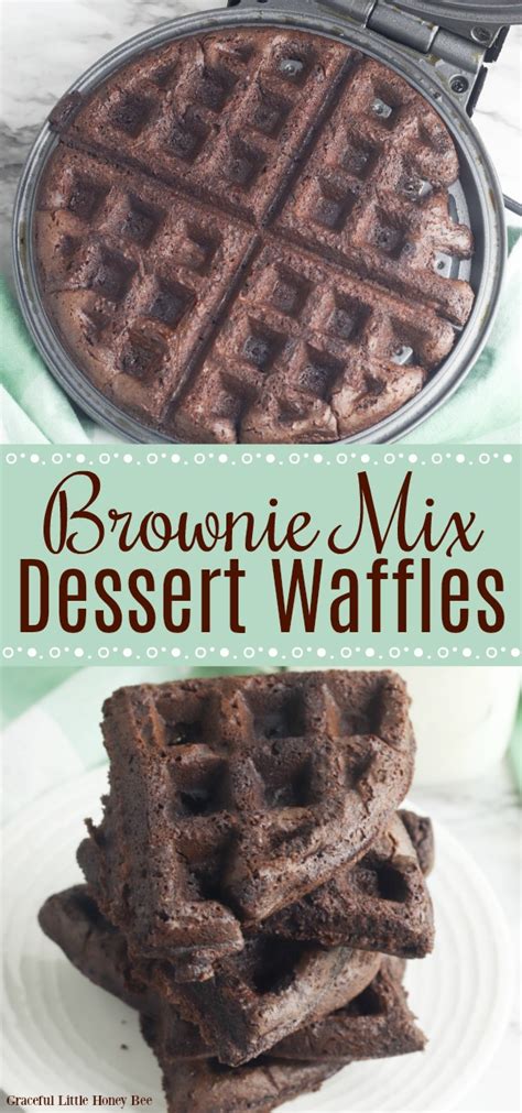 Brownie Mix Waffles - Graceful Little Honey Bee