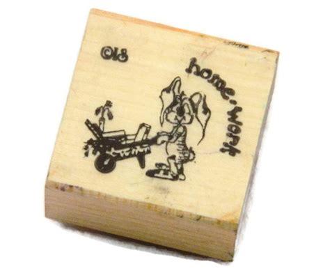 Teacher Stamps Homework Stamps Classroom Stamps Rabbit Rubber Stamp - Etsy