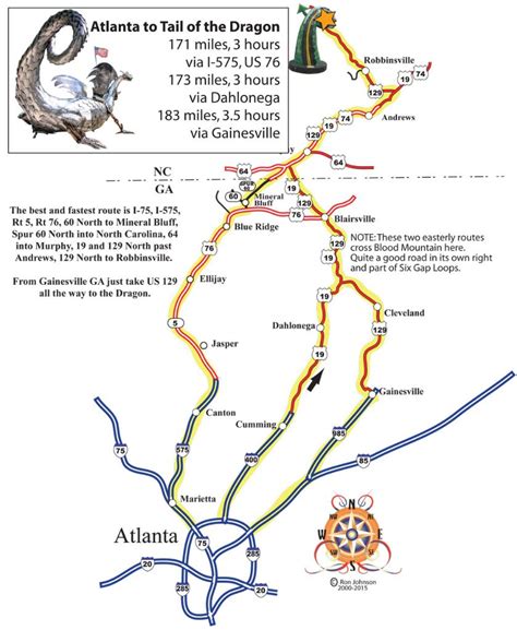 Cherohala Skyway Maps – Tail of the Dragon Maps