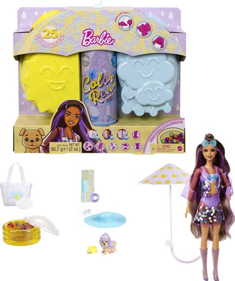 Barbie Color Reveal Doll with 7 Surprises, Color Change and Accessories ...